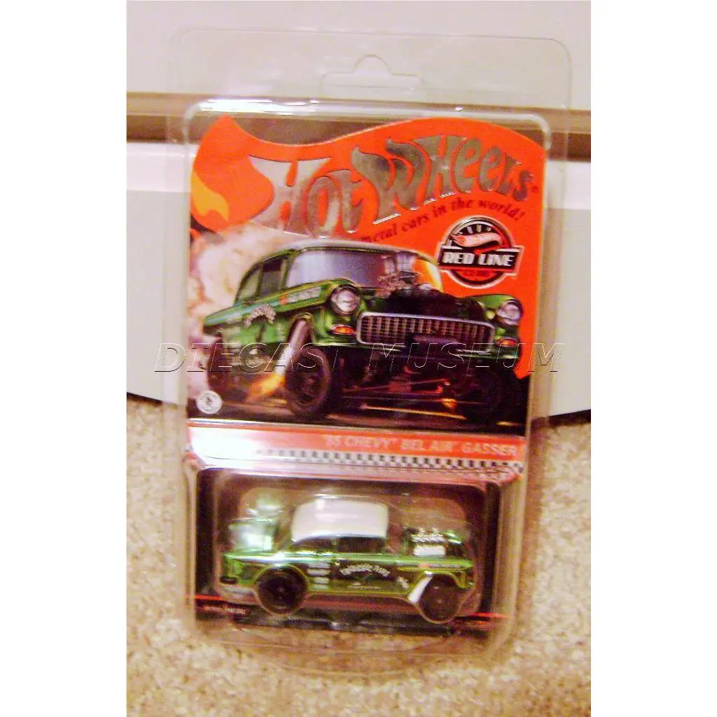1955 `55 Chevy Bel Air Gasser Triassic Red Line Club Car Rlc Hot Wheels 2022