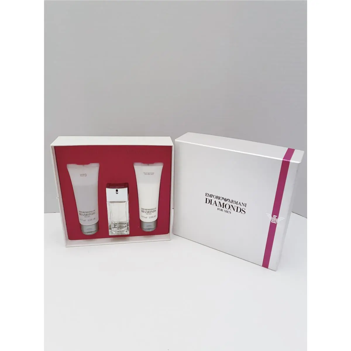 Emporio Armani Diamonds 3PC Set For Men 1.7OZ/50ML Eau DE Toilette Spray