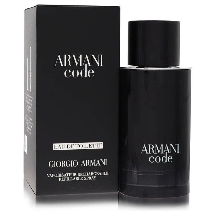 Armani Code by Giorgio Armani Men`s Eau De Toilette Spray Refillable 2.5 oz