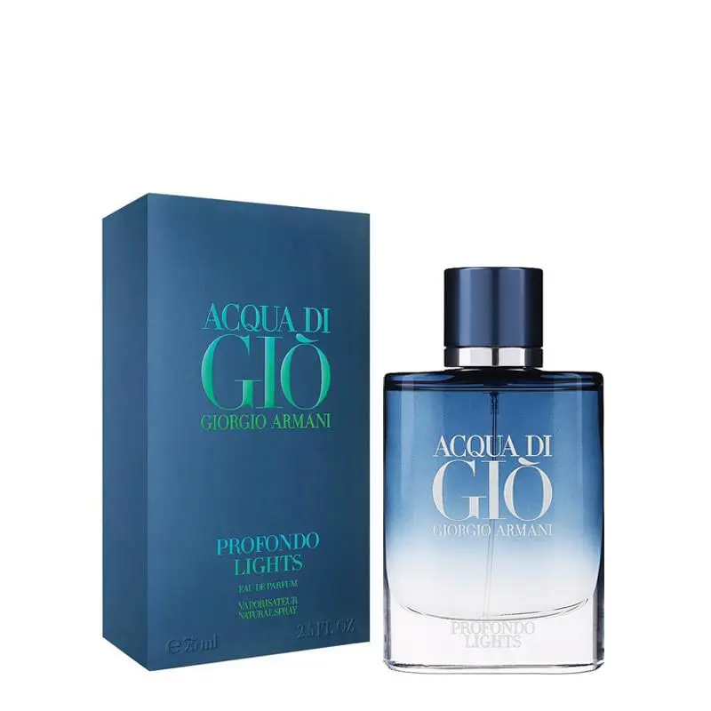 Men Acqua di Gio Profondo Lights by Giorgio Armani 2.5 Oz- 75ml Edp Spray /