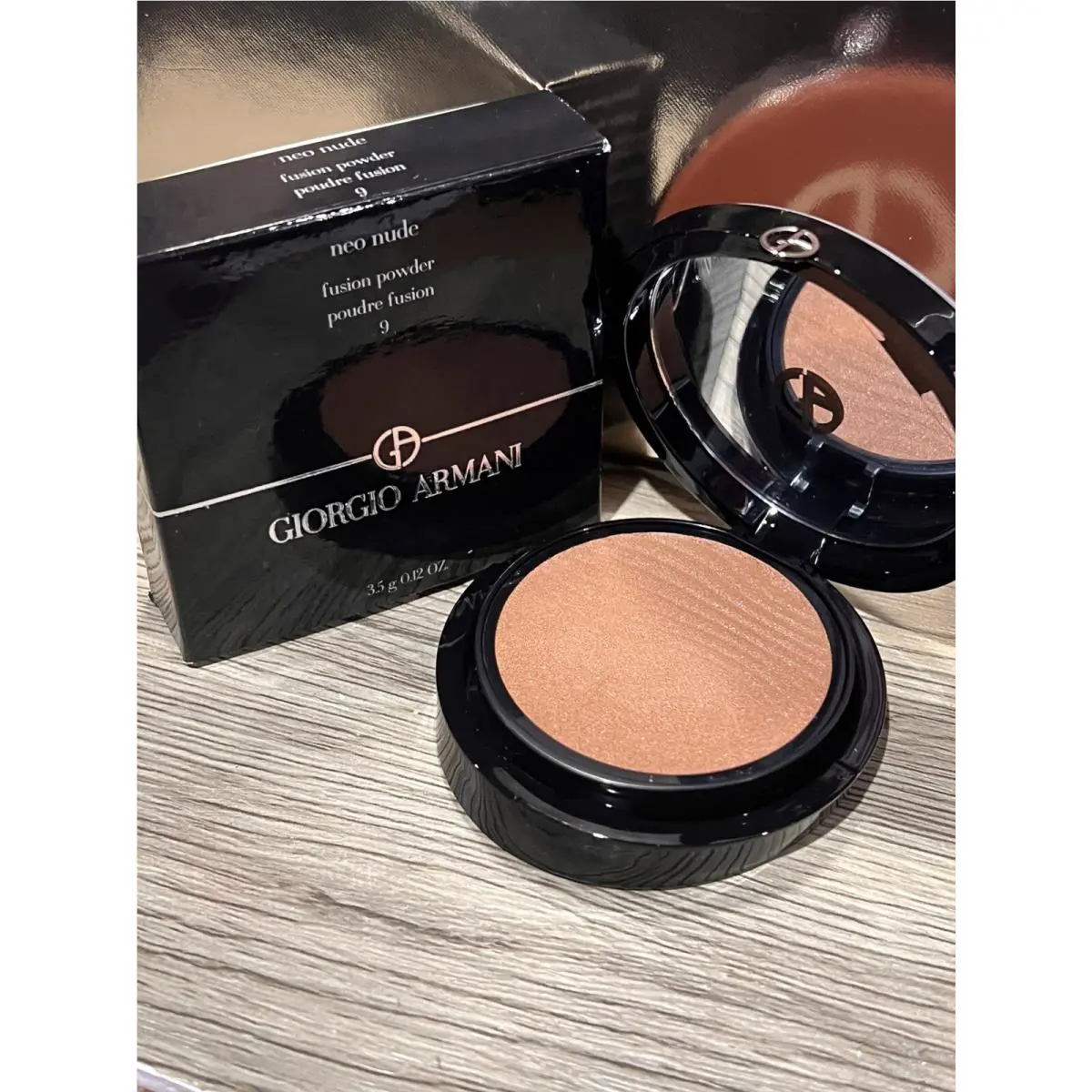 Giorgio Armani Neo Nude Fusion 9 Giorgio Armani Neo Fusion Powder 9 0.12 OZ Boxed