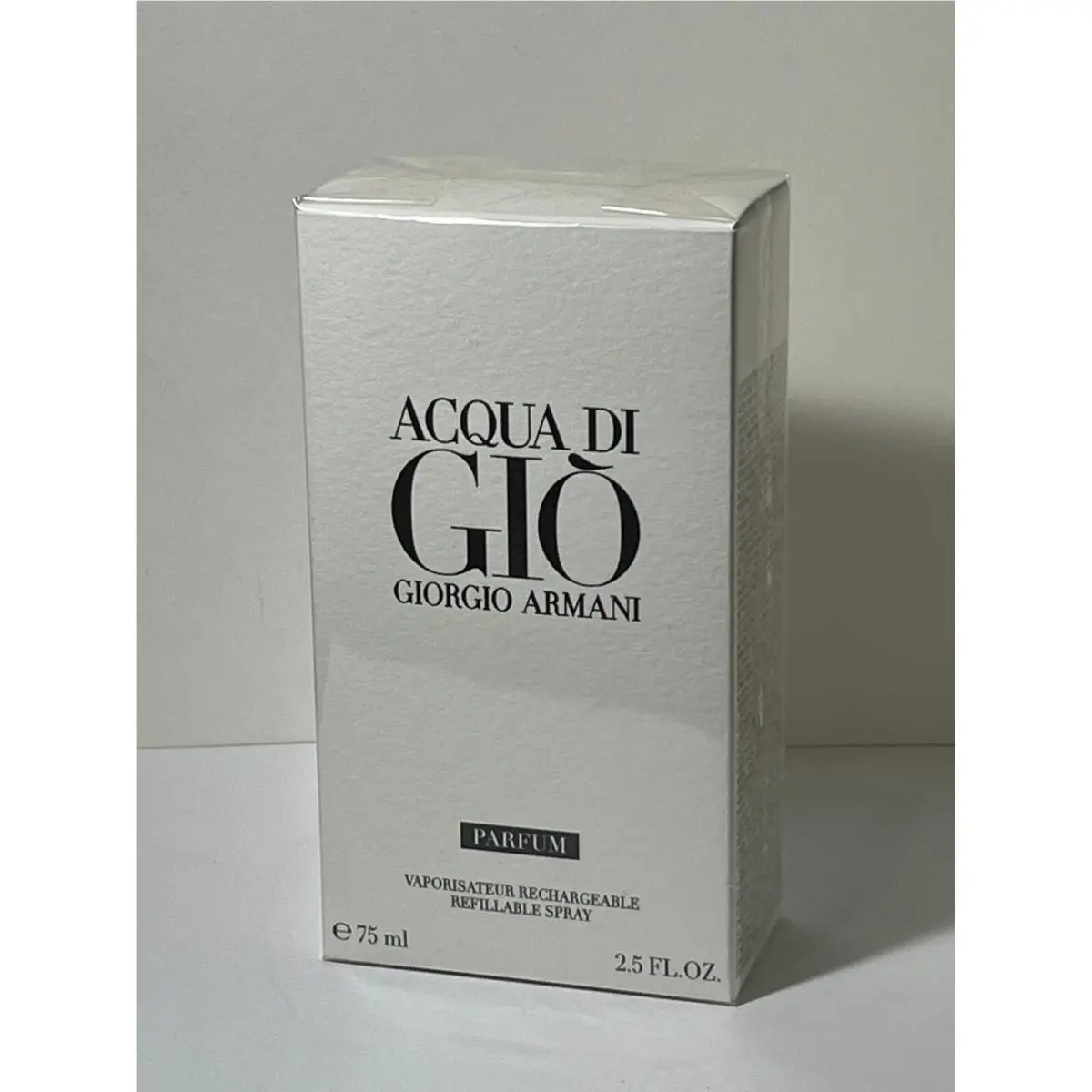 Armani Acqua di Gio Parfum Refillable For Men 2.5 Oz / 75ml