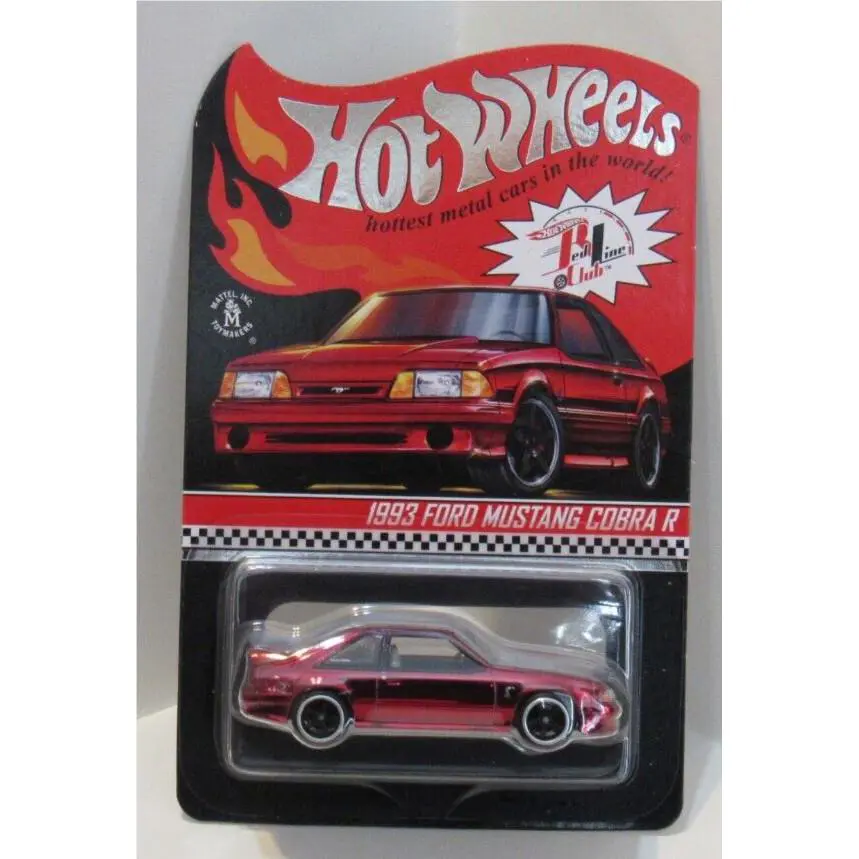 Hot Wheels 2022 Rlc 1993 Ford Mustang Cobra R Real Riders Red