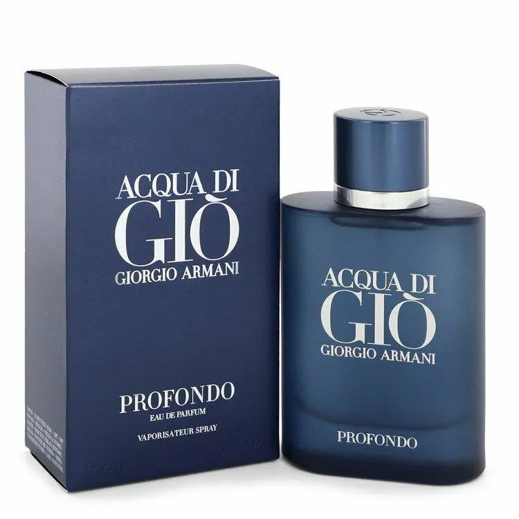 Acqua Di Gio Profondo by Giorgio Armani Eau de Parfum 2.5 oz Edp Spray For Men