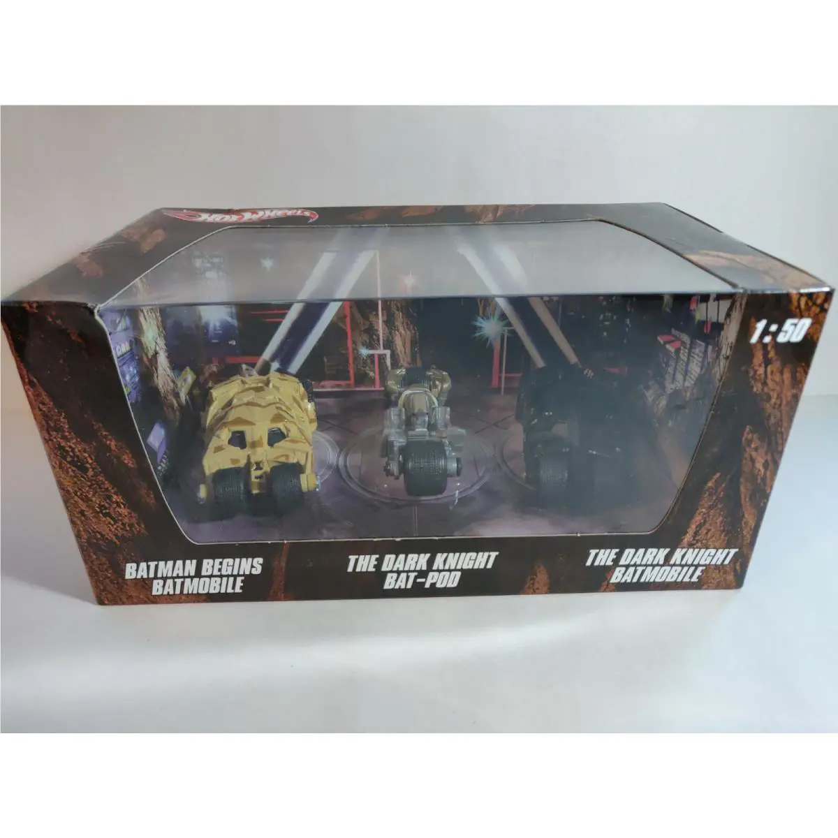 Hot Wheels Batman 1:50 Batman Begins/the Dark Knight Movies Box Set CosBman743