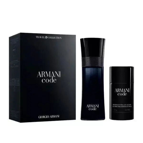 Armani Code 2 Piece Set 2.5 oz Edt Spray +deodorant Stick For Men Box