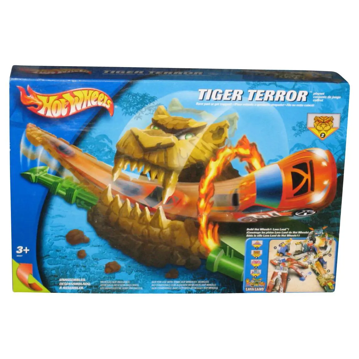 Hot Wheels Tiger Terror 2003 Mattel Toy Car Playset - Multicolor