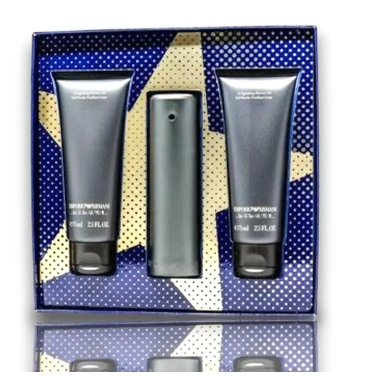 HE by Emporio Armani Set 3 Pc`s Eau de Toilette 1.7 oz + 2 x Shower Gel 2.5 oz