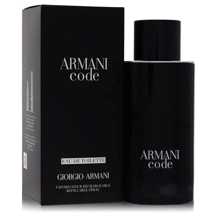 Armani Code by Giorgio Armani Men`s Eau De Toilette Spray Refillable 4.2 oz