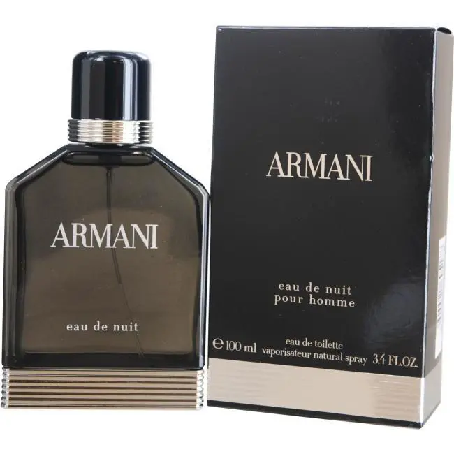 Armani Eau De Nuit Pour Homme by Giorgio Armani For Men Edt 3.4 Floz / 100ML