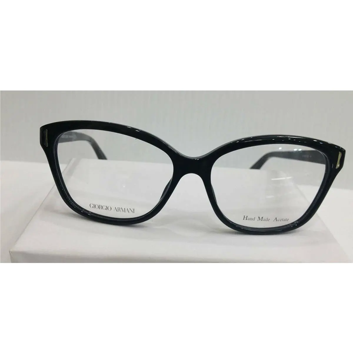 Giorgio Armani GA818 807 Black Plastic Eyeglasses Frame 54-15-140 Italy Made RX