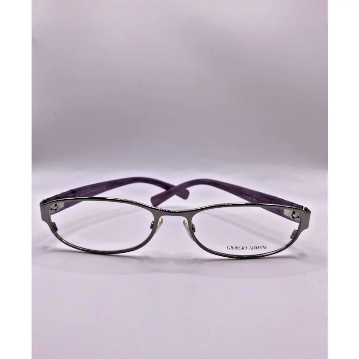 Giorgio Armani GA 484 Eah Silver Metal Optical Eyeglasses Frame 54-16-130