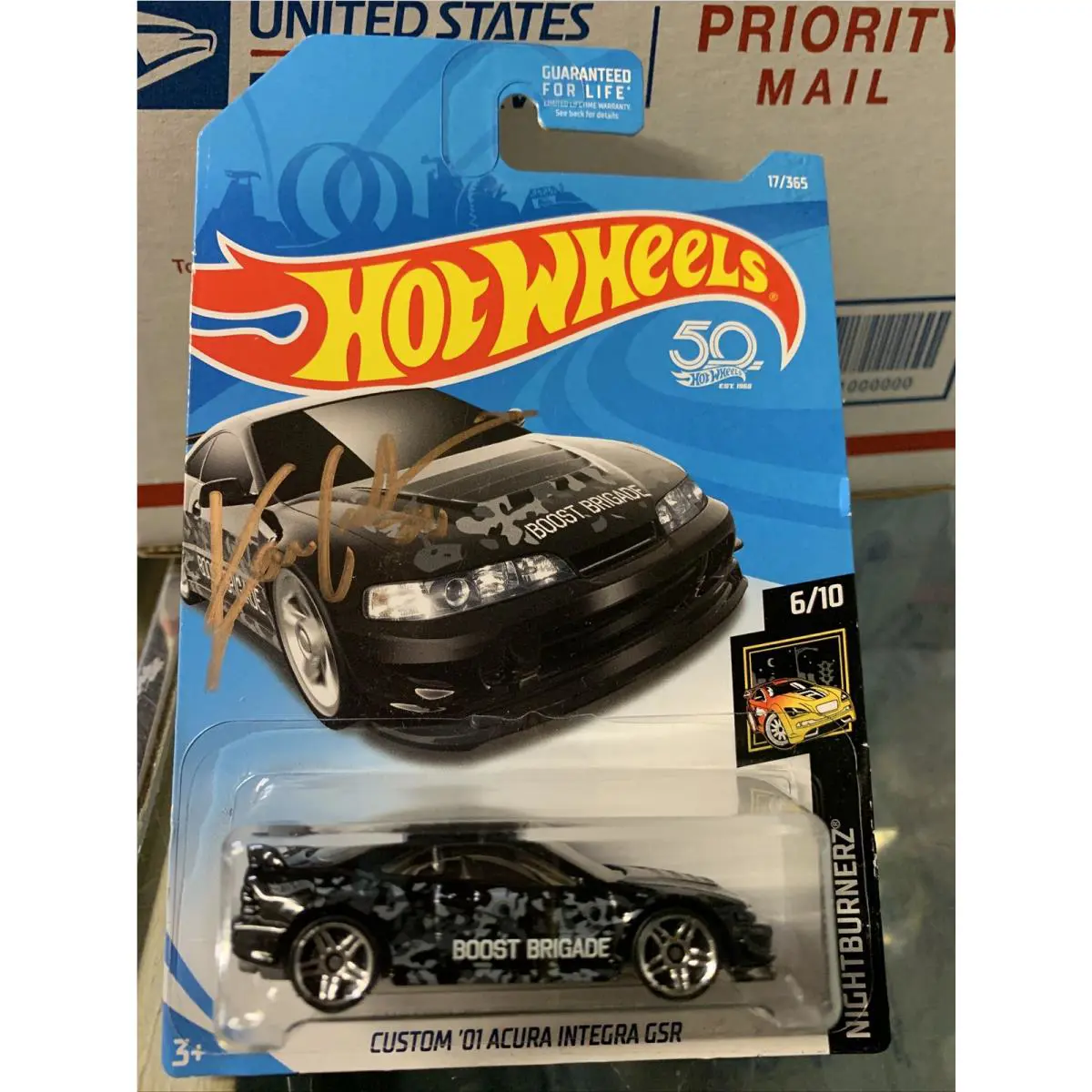 Hot Wheels Custom Acura Integra “boost Brigade” Signed by Ken Gushi Lot 1