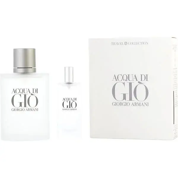 Acqua Di Gio Giorgio Armani 2 Pc. Gift Set 3.4OZ Edt Spray