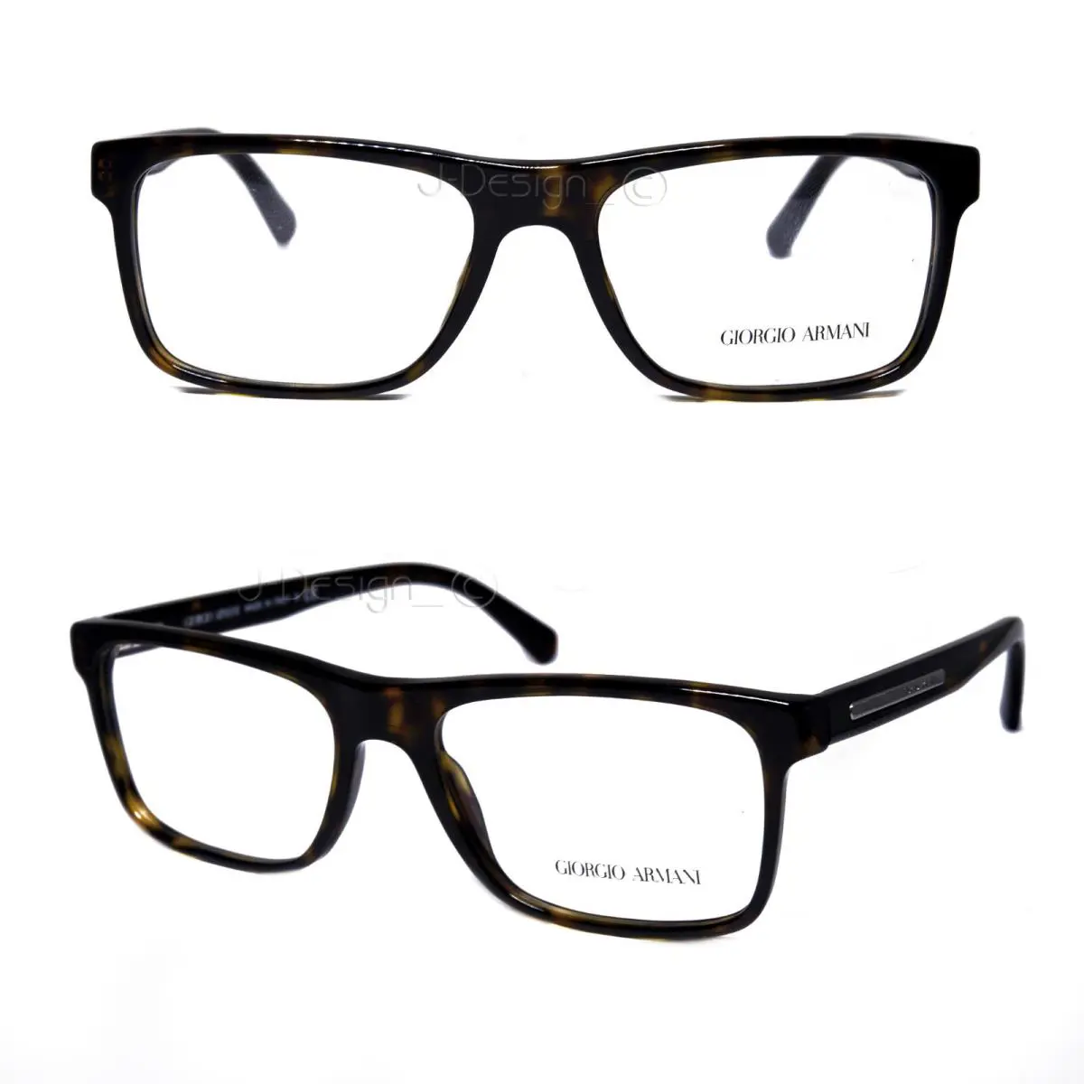 Giorgio Armani AR 7027 5026 Havana 53/17/140 Titanium Eyeglasses Italy