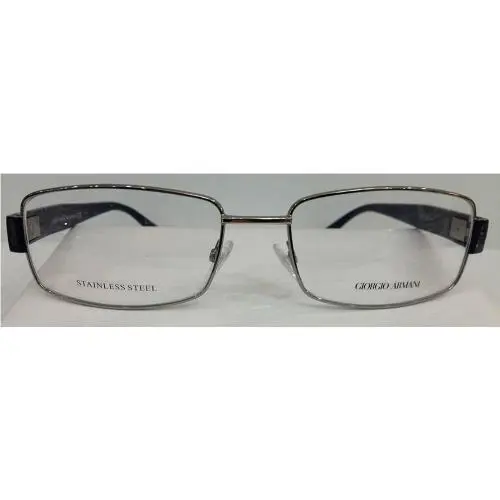 Giorgio Armani GA811 Q0Z Silver Blue Eyeglasses Frame 54-17-135 Italy Metal