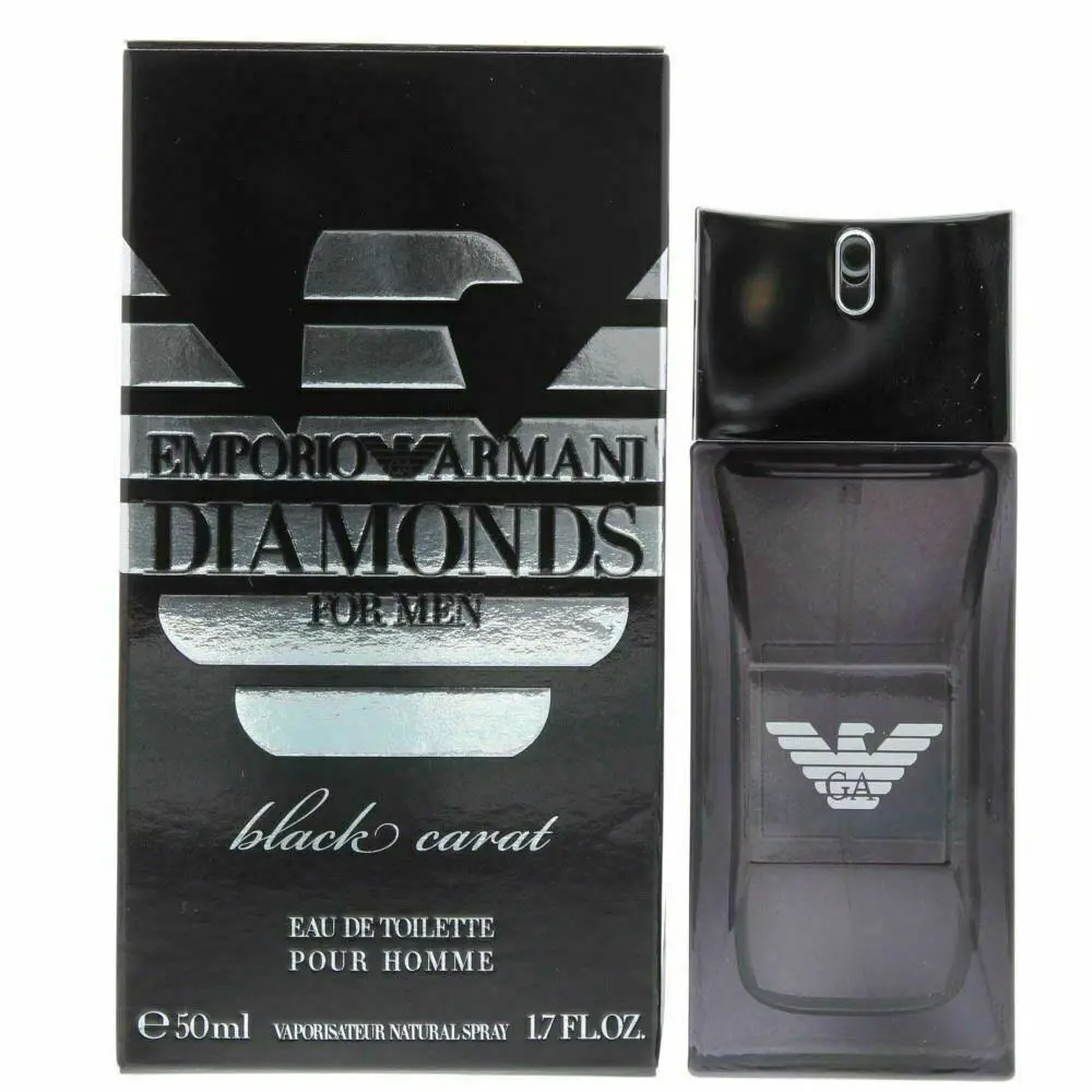 Emporio Diamonds Black Carat Men Giorgio Armani Edt Spray 1.7 oz