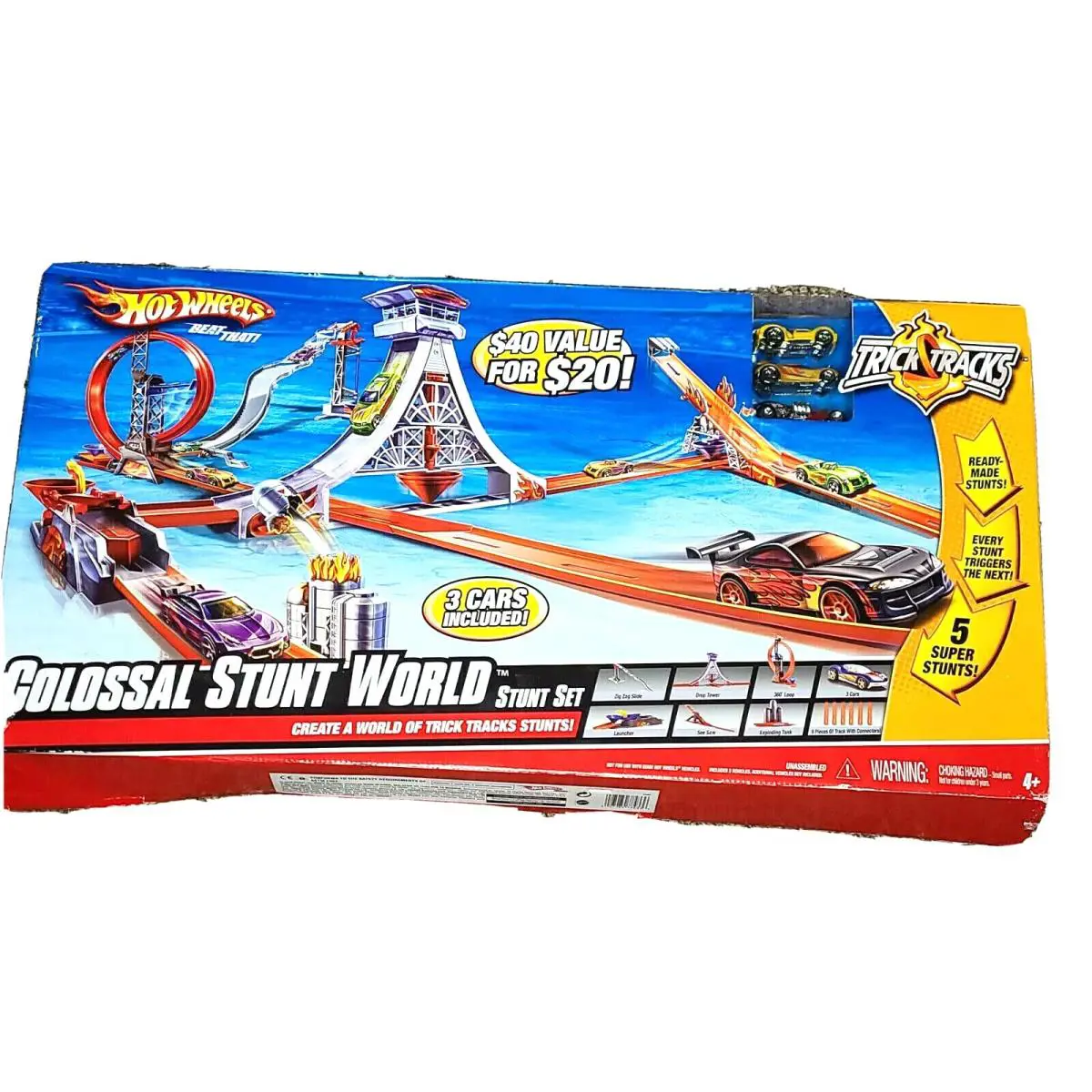 Hot Wheels Colossal Stunt World Connect Create Super Stunts