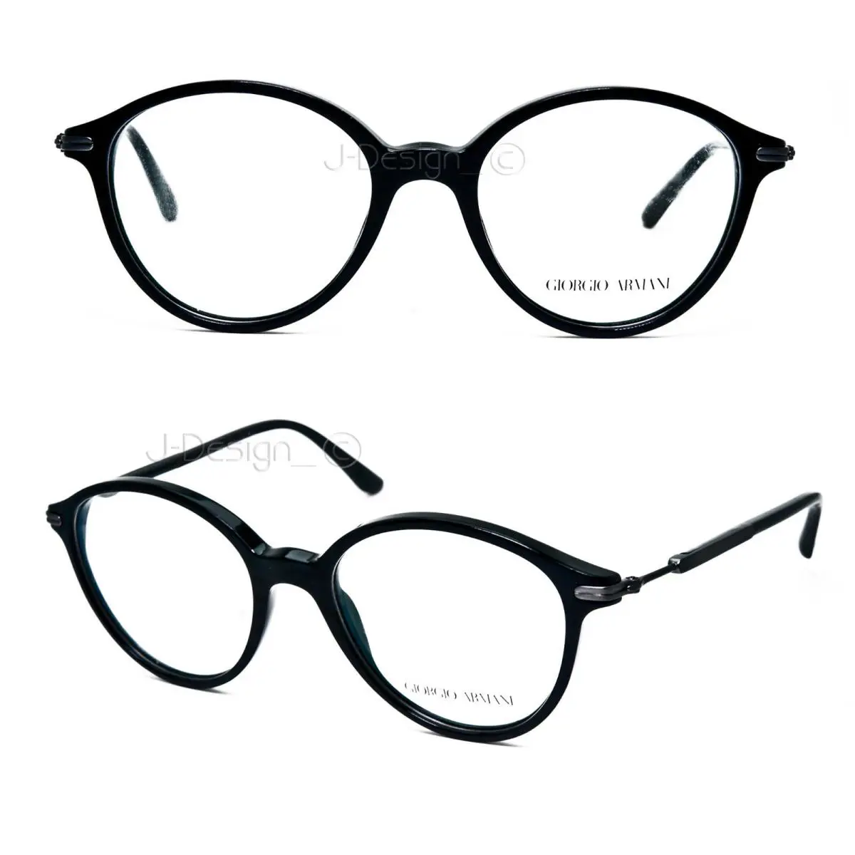 Giorgio Armani AR 7029 5001 Brushed Black 50/18/145 Eyeglasses Made Italy