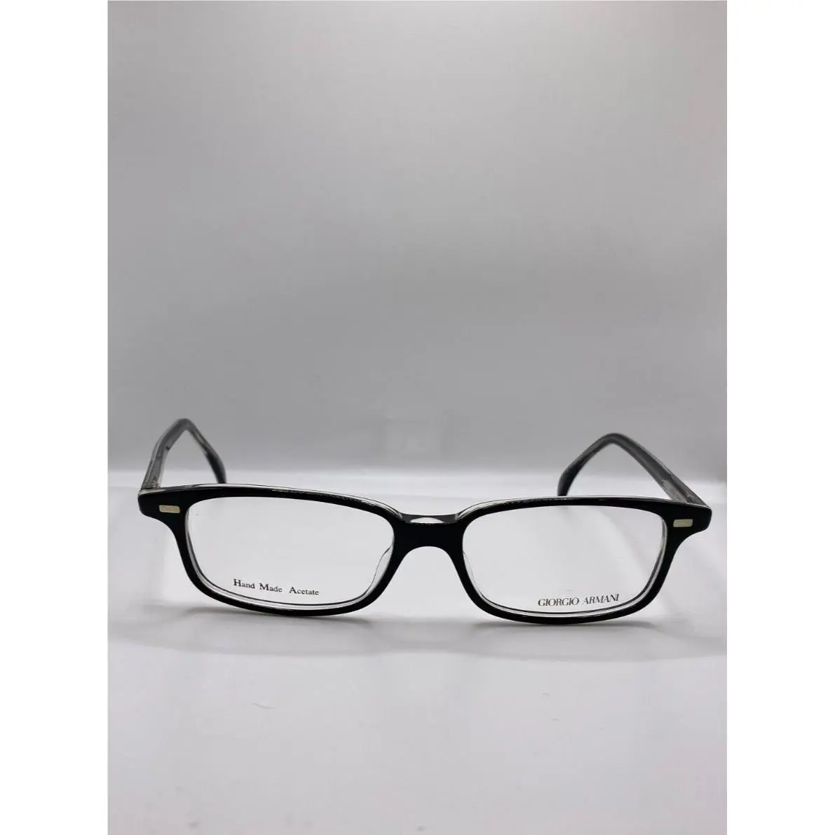 Giorgio Armani GA 787 7CF Black Clear Plastic Eyeglasses Frame 52-16-145 Italy