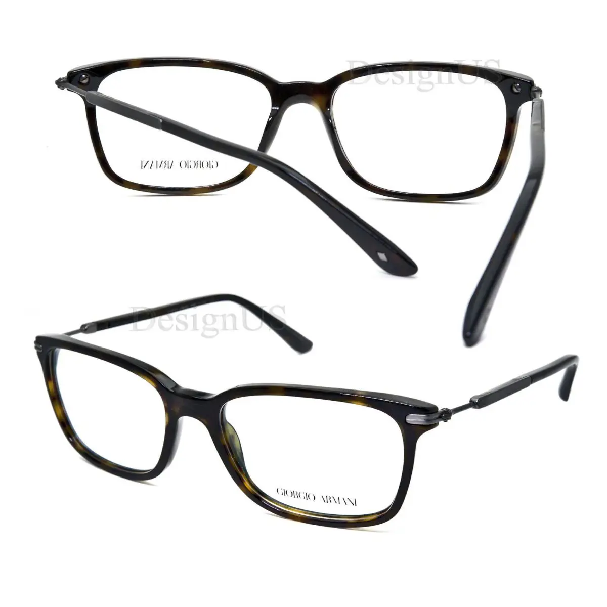 Giorgio Armani AR 7030 5002 Brushed Dark Havana 54/17/140 Eyeglasses Italy