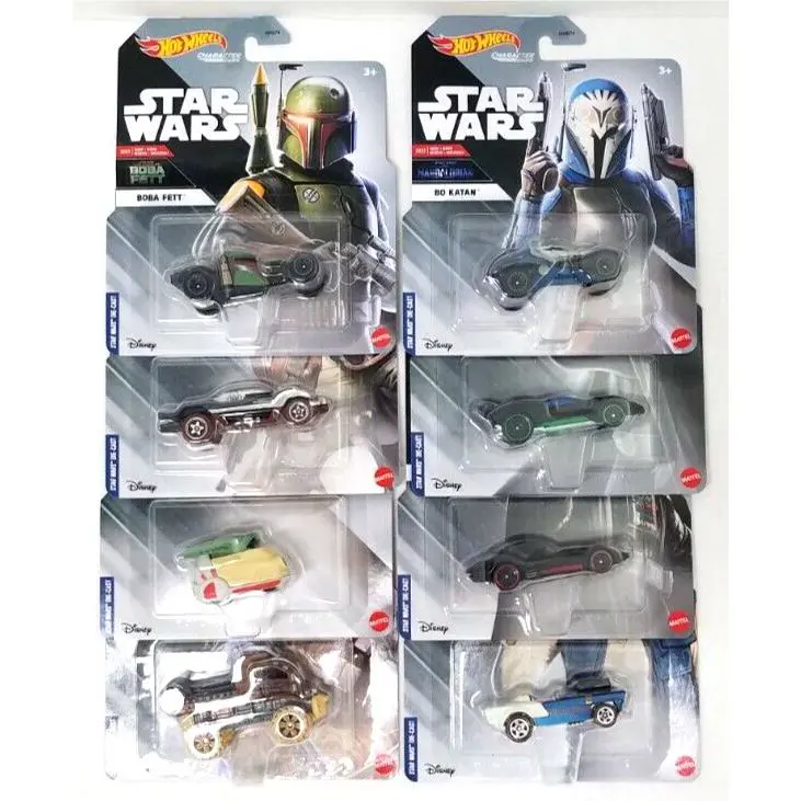 Hot Wheels Star Wars Character Cars Set of 8 Grogu Boba Fett Bo Katan Han Solo++