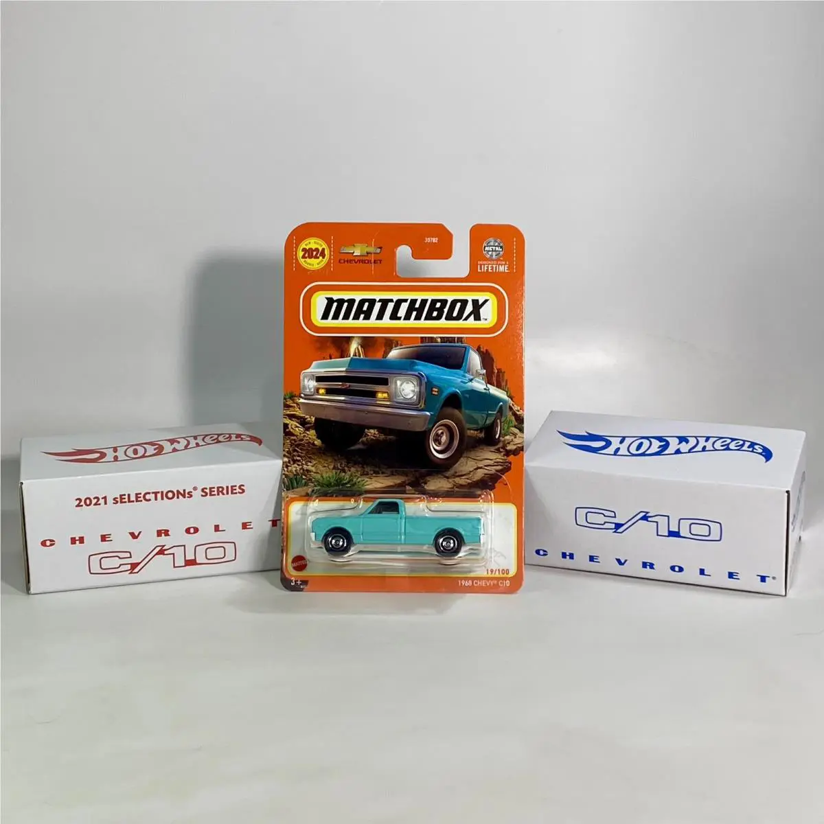Hot Wheels Rlc 1969 ‘69 Chevrolet C-10 Matchbox 1968 Chevy C10 1:64 Diecast