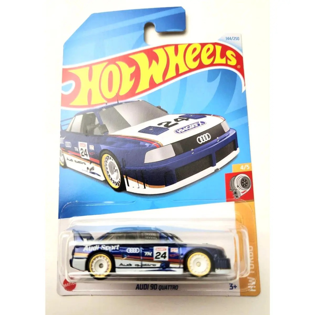 Hot Wheels Audi 90 Quattro Blue 144 144/250 - 2024 HW Turbo Super Treasure Hunt