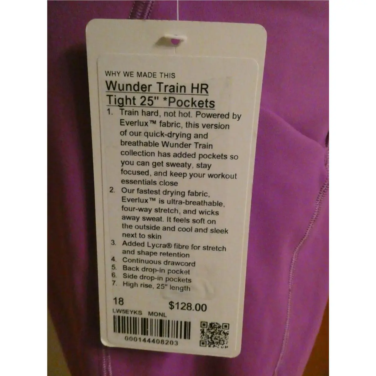 Lululemon clothing - Moonlit Magenta 10