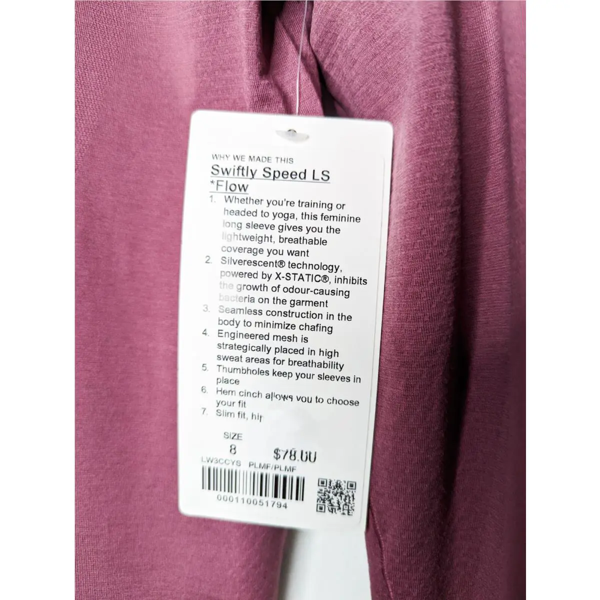 Lululemon clothing - Lululemon Swiftly Speed Flow - Swiftly Speed Flow - Pink 1