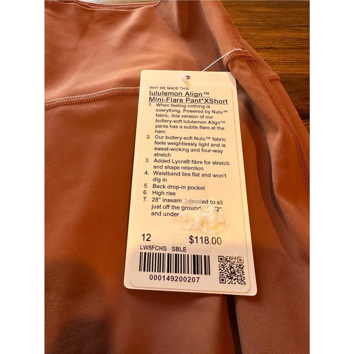 Lululemon clothing - Sable 1