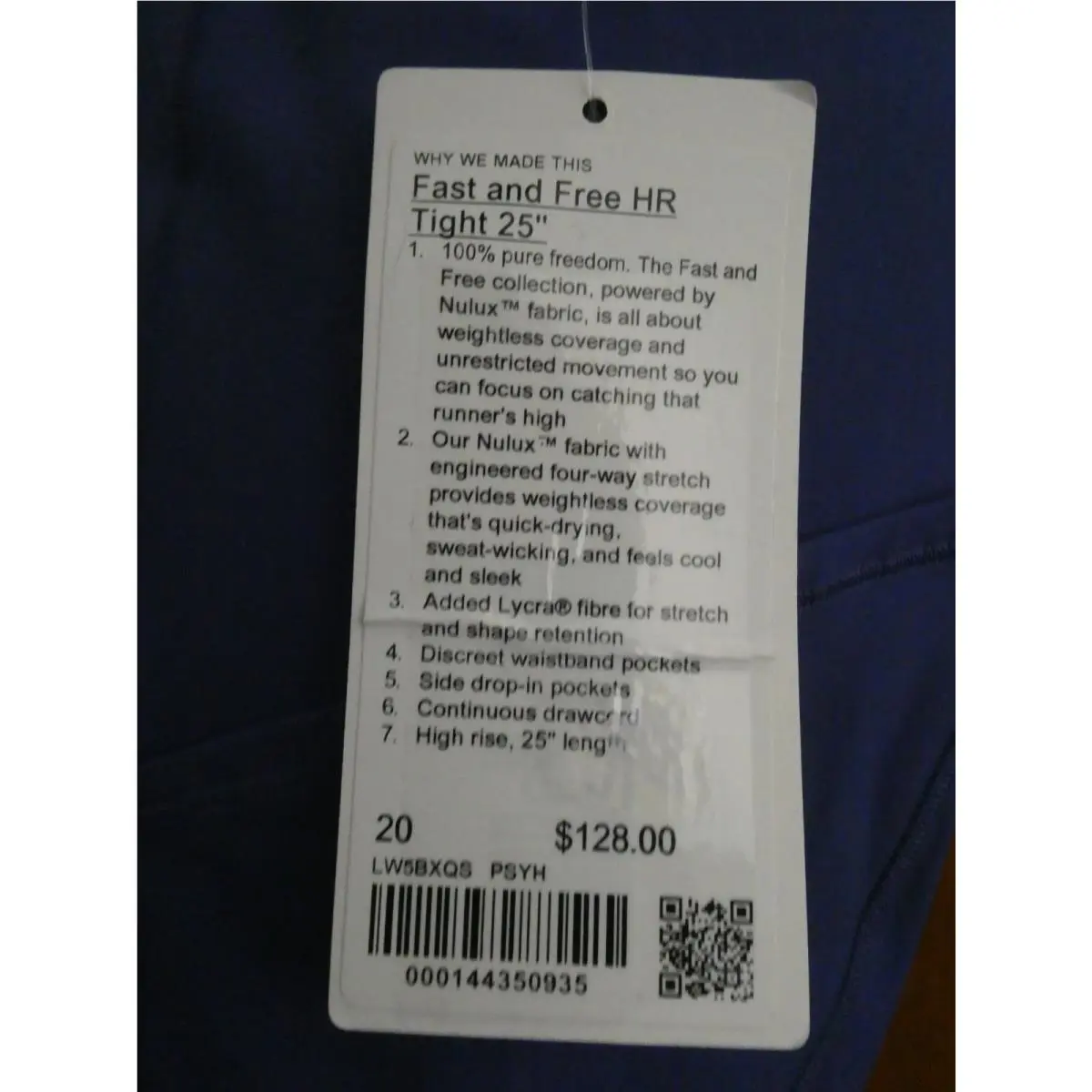 Lululemon clothing - LW5BXQS - Blue 0