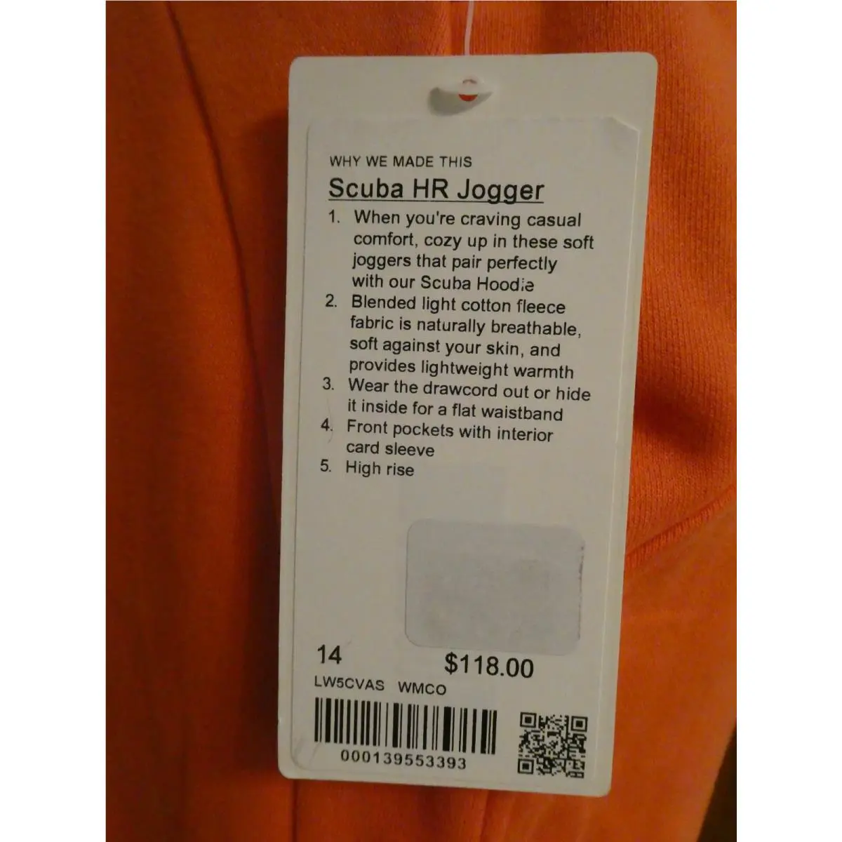 Lululemon clothing - Orange 19