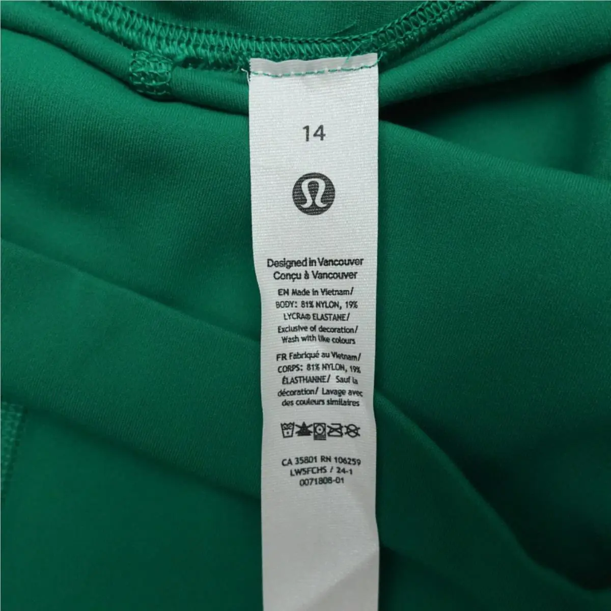 Lululemon clothing - LW5FCHS - LW5FCHS - Green 3