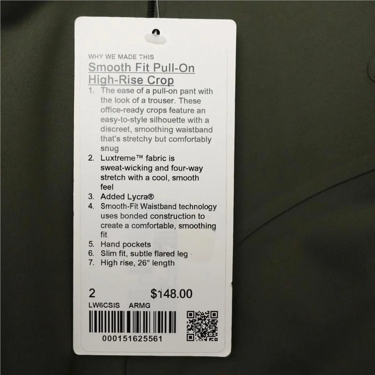 Lululemon clothing - LW6CSIS - LW6CSIS - Green 6