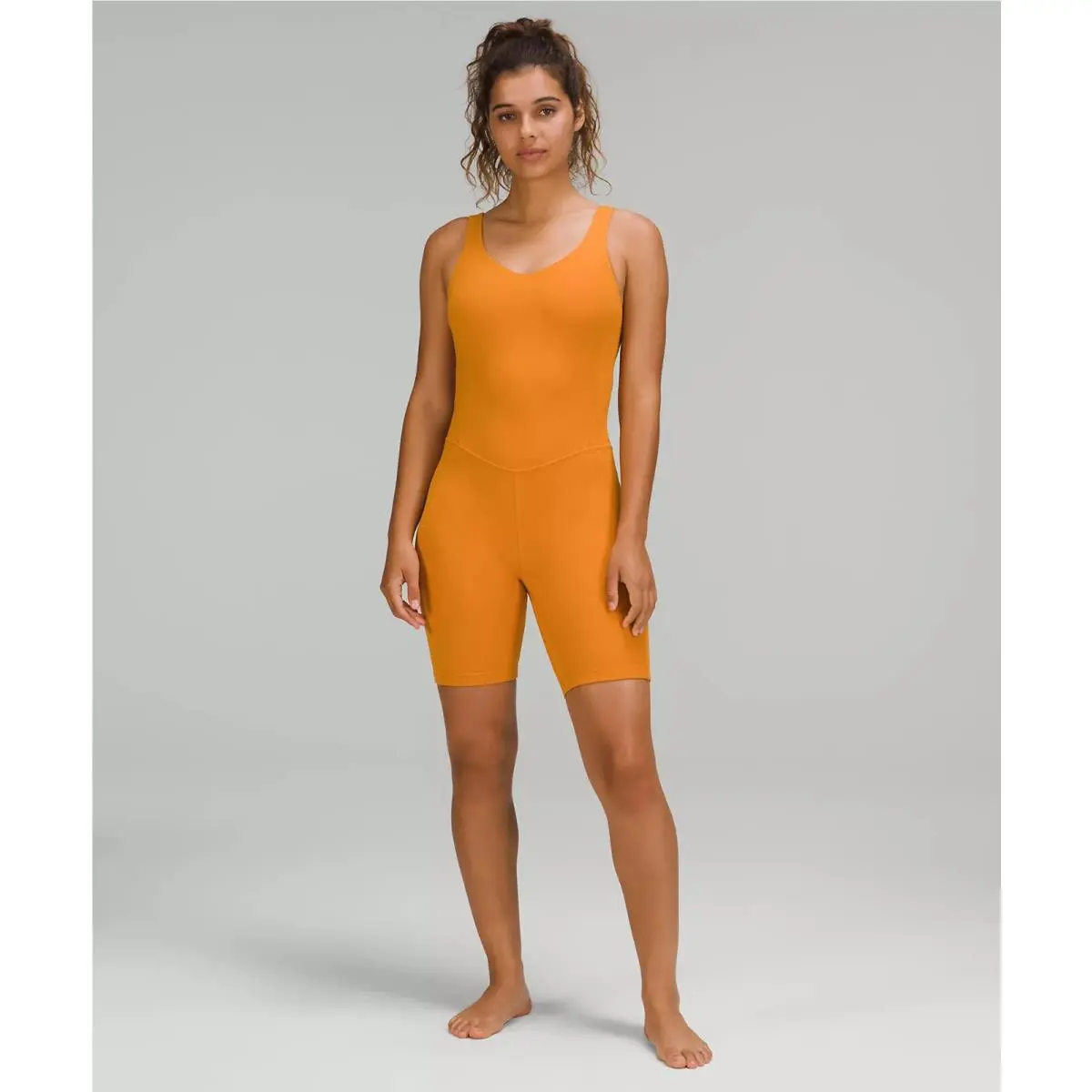 Lululemon Align Bodysuit 8” Size 8 Autumn Orange