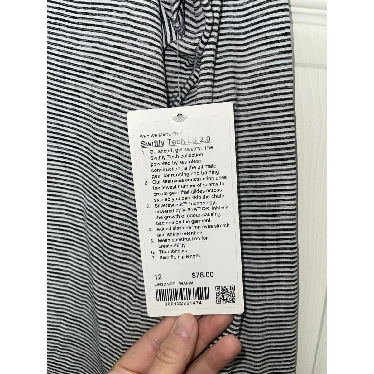 Lululemon clothing - Blue/Grey Striped 5