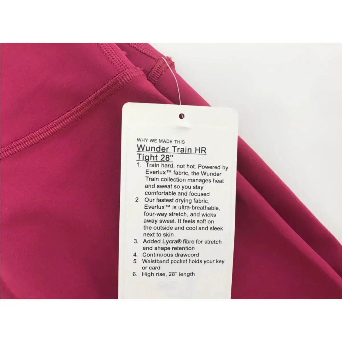Lululemon clothing - Pomegranate 2