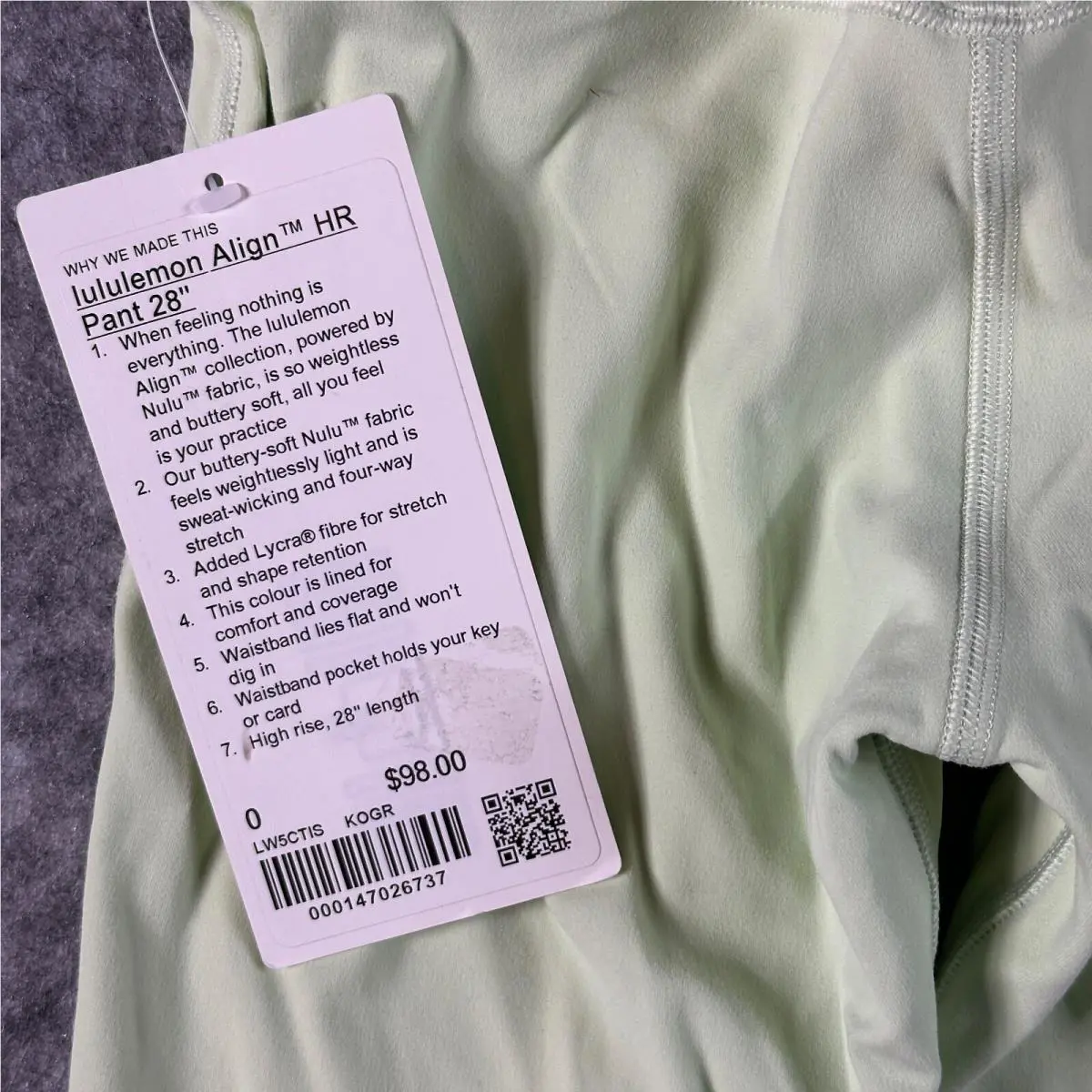 Lululemon clothing - Green 6