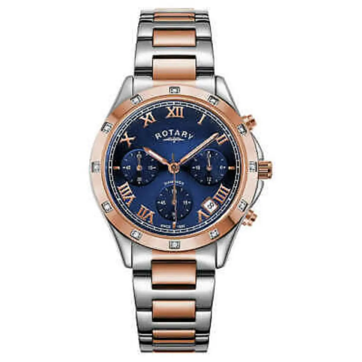 LB00063/05 Diamond Accented Rose Gold-tone Ladies Watch by Rotary