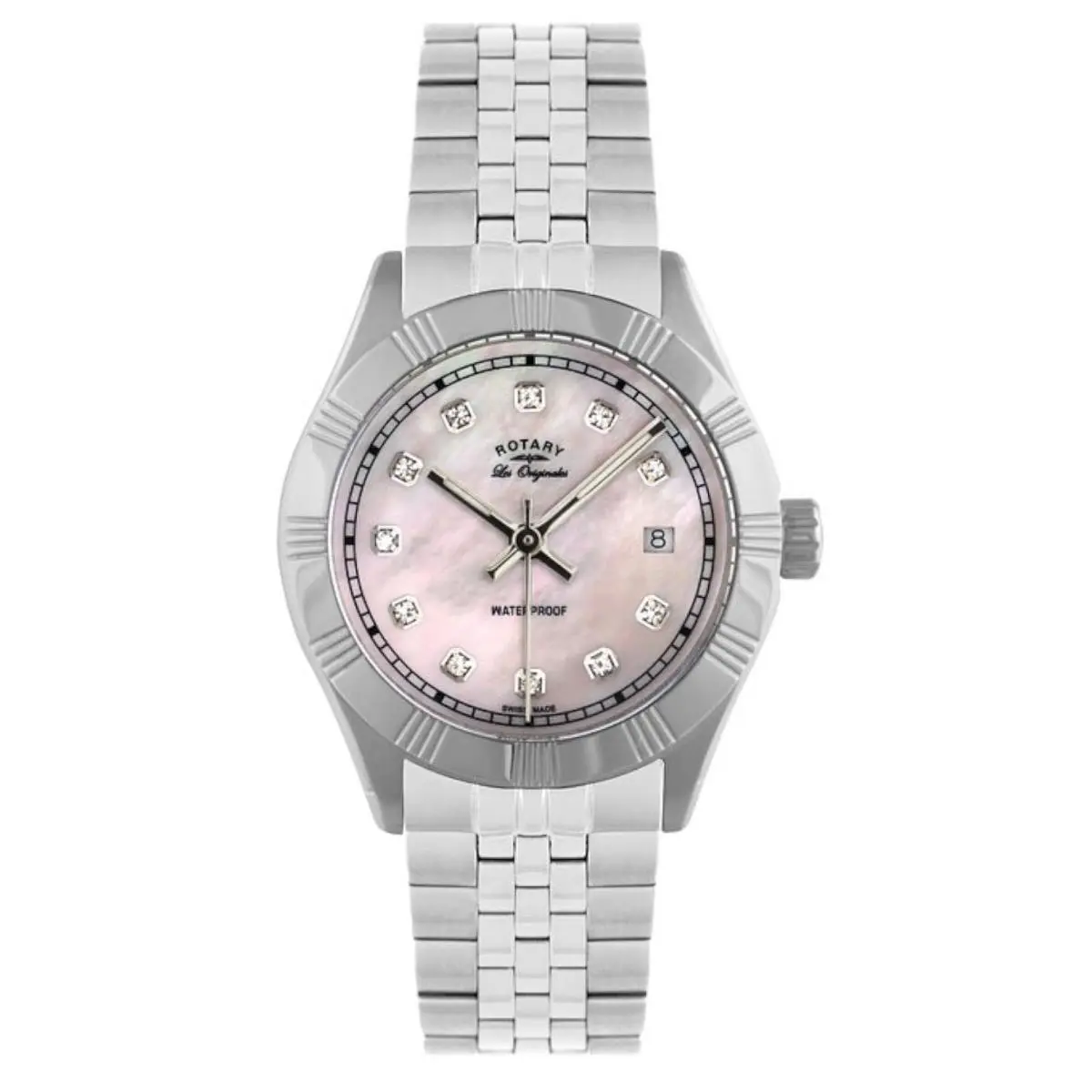 LB90100/07 Women`s Les Originales Classic Mop Dial SS Bracelet Watch by Rotary