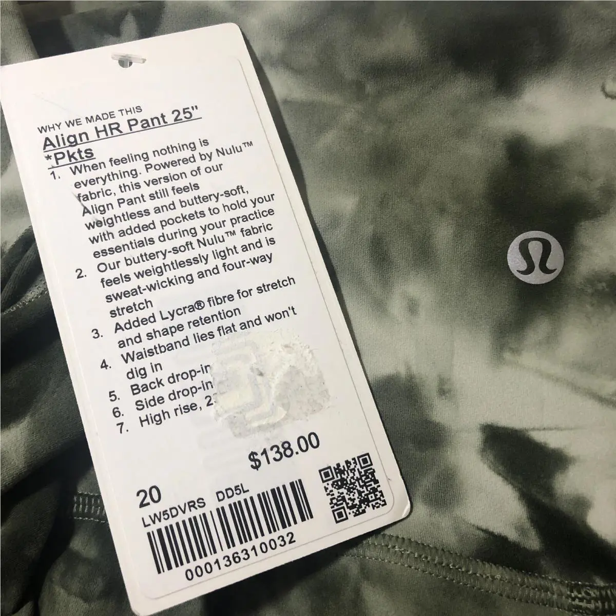 Lululemon clothing - Green 1