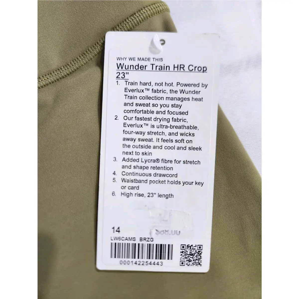 Lululemon clothing - Bronze Green 5