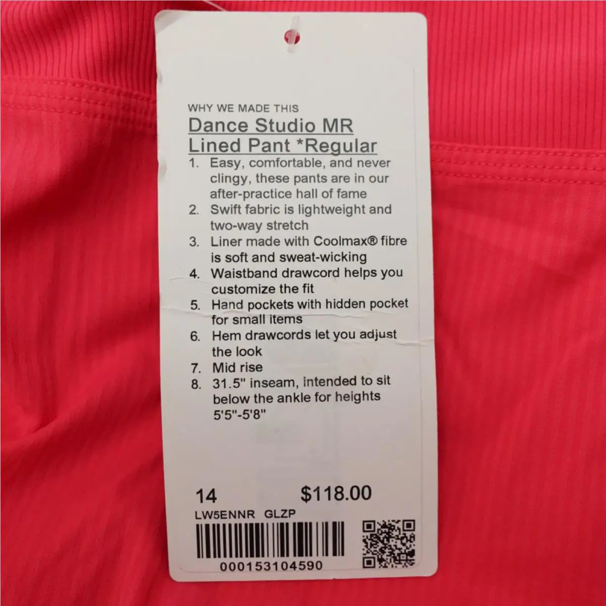 Lululemon clothing - Pink 7