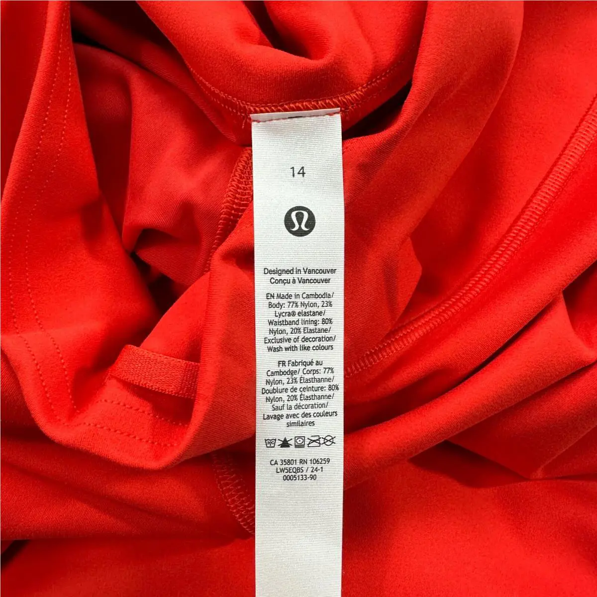 Lululemon clothing - Red 7
