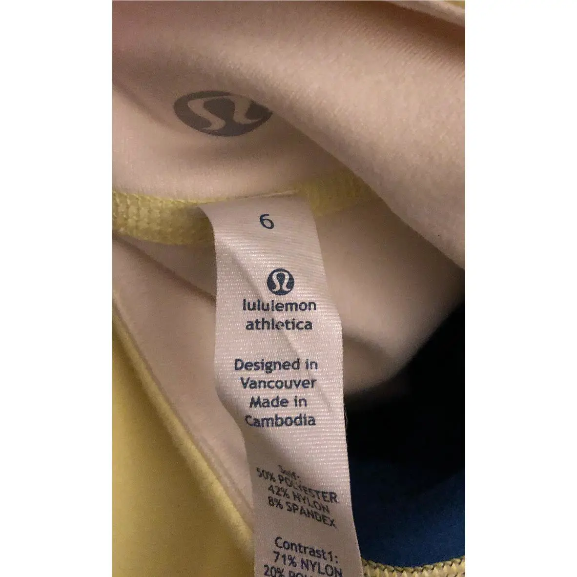 Lululemon clothing - Yellow/grey 1