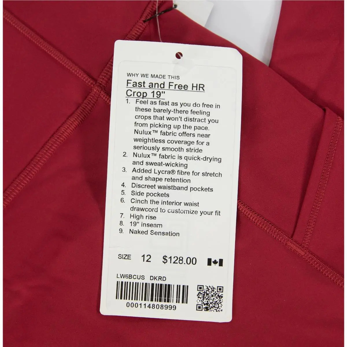 Lululemon clothing - Red 0