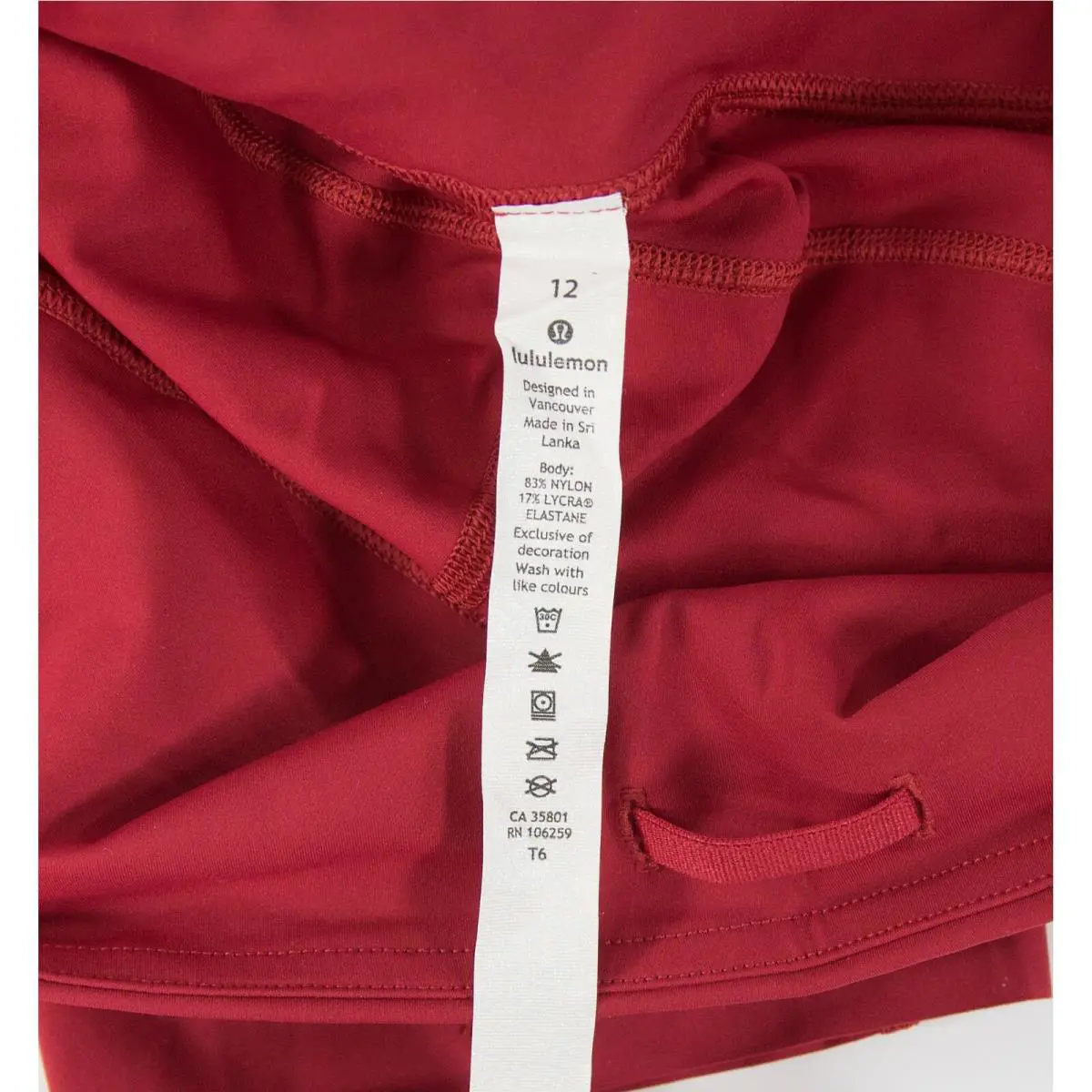 Lululemon clothing - Red 2