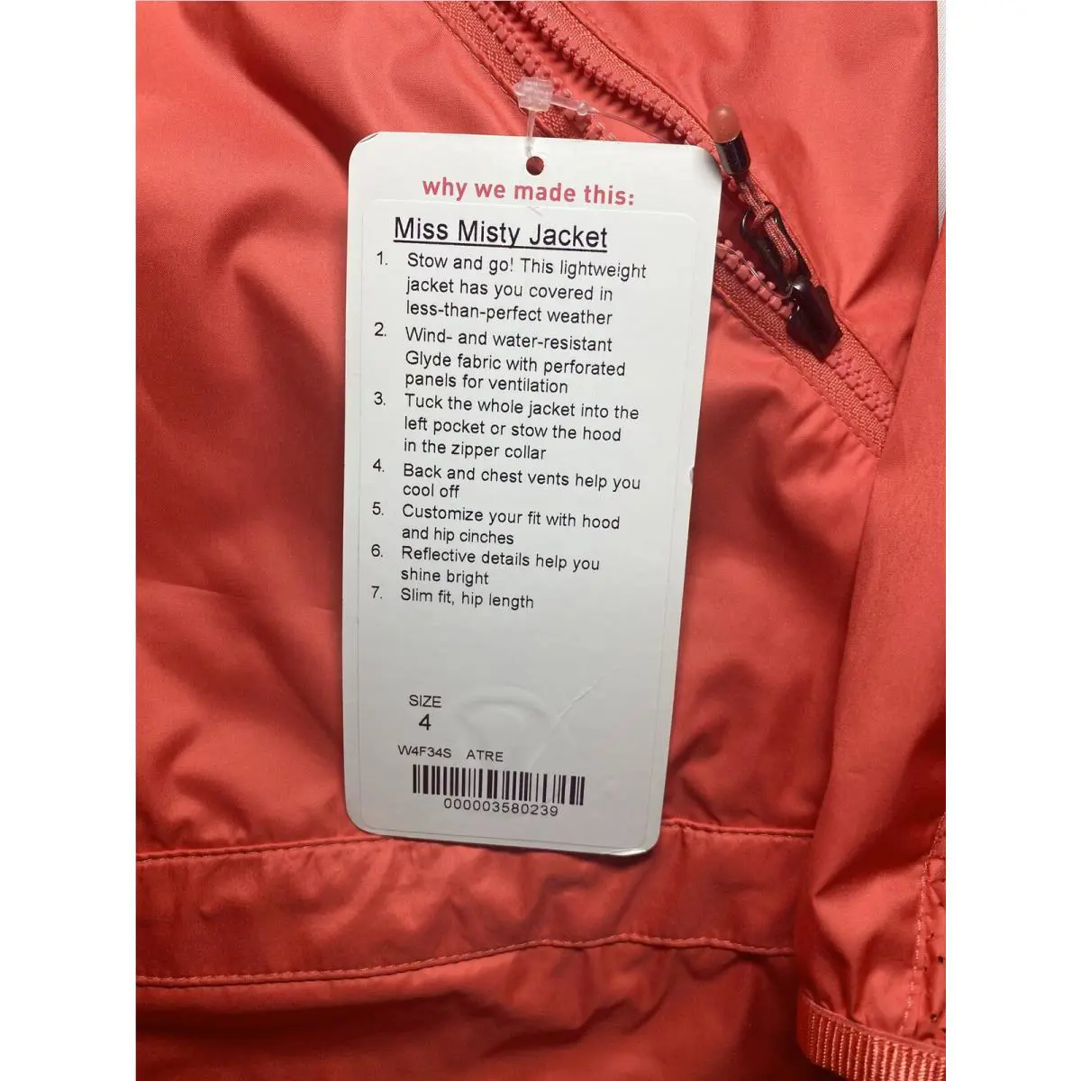 Lululemon clothing - Atomic Red 10