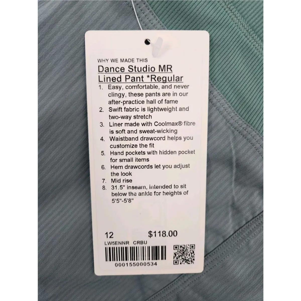 Lululemon clothing - Crater Blue 4